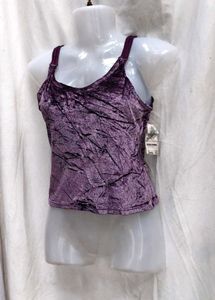 263010. Purple Velvet Tank Top