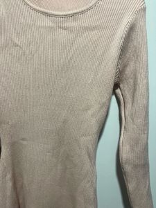 Full Sleeves Pink Dress