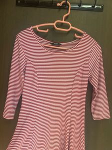 Cute Red Dress With Stripes