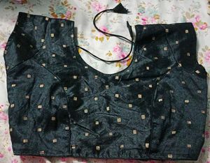 Elegant Black Readymade Blouse