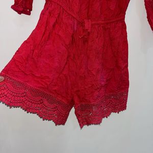 Off shoulder Romper