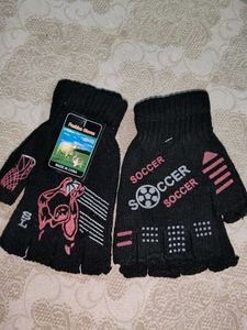 Kids Winter Gloves 2 Pecies Under 10 Yea