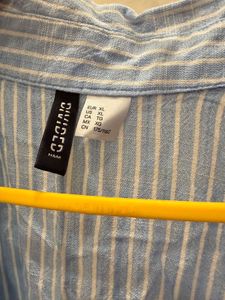 Striped Blue Wrap Shirt