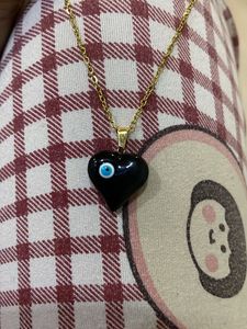 Heart Evil Eye Pendant