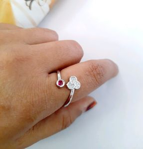 925 Silver Adjustable Ring