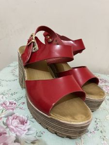 Red Block Sandals❤️