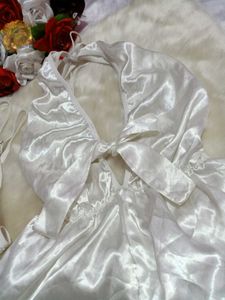 🖤 Cheongsam &amp; White Silk Lingerie🤍