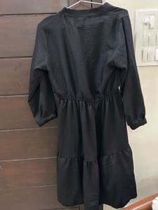 Elegant Black Tiered Dress