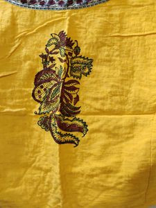 new kantha Yellow shrug XL
