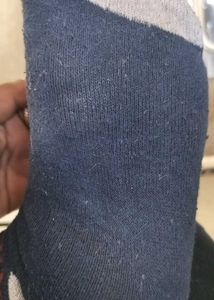 Worn Navy Socks