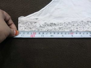 White Lace Trim Brief 🔥