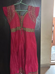 Pink Embroidered Kurta