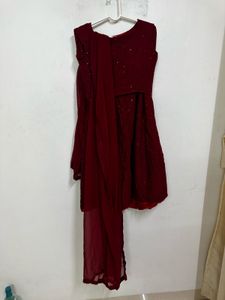 Elegant Red Lehenga Set