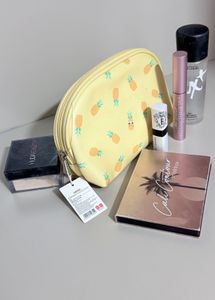 MINISO yellow pineapple print pouch (Pouch Only)