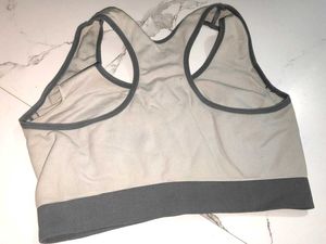 Gray Sports Bra
