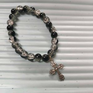 Beaded Cross Bracelet