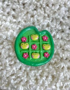 Pinterest Inspired Lillypad Tic Tac Toe Set