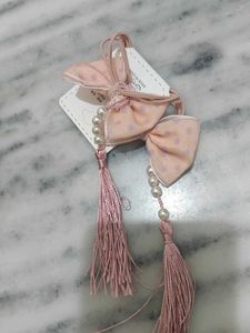 Pink Sequin Hair Bow