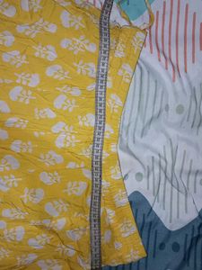 Yellow Floral Print Dress