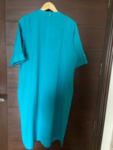W Women’s Firozi (blue) Pintuck Kurta (18)xxxl
