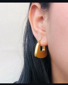 Cora Solid Gold Hoops Anti-tarnish