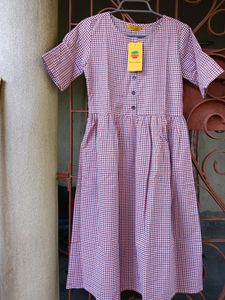 Beautiful New Stylish Cotton Dress With Tag