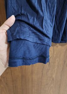 Sleeveless Party Wear Blue Top