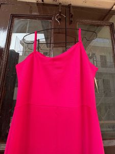 Pink Bodycon Midi Dress