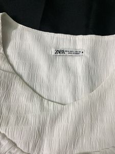 White Frill Top