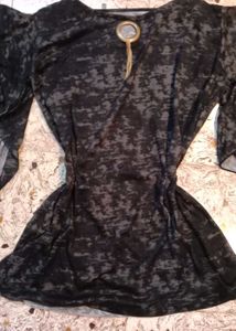 Unique Black &amp; Grey Blouse