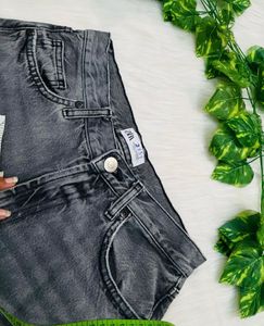 charcol wide leg jeans