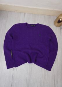 Purple Polo Sweater