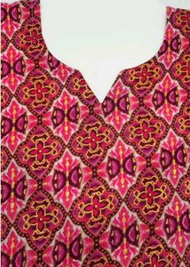 Beautiful Red Short Kurti For Office And Casual
