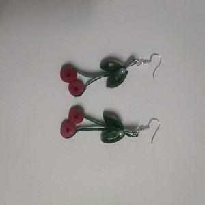 Cherry Earrings 🍒🎀