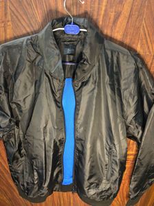 B&amp;C Black Trooper Jacket Men Size Large