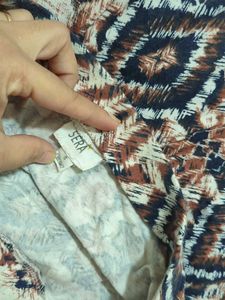 Patterned Top and Skirt Set