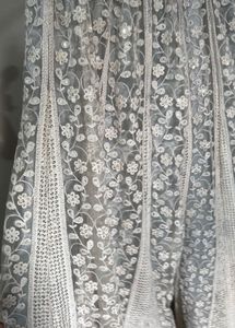 Grey Embroidered Party Wear Set