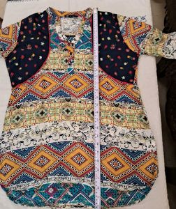 Madame Patterned Long Sleeve Top