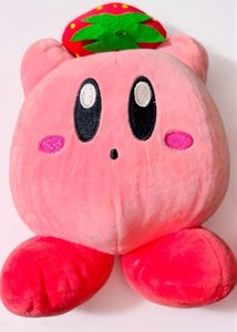 Kirby Plush with Strawberry Hat