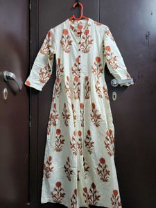 Floor Length Kurti With Front Slit