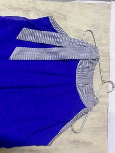 1 Sleeve Open Blue Top