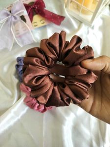 Satin Scrunchies Combo