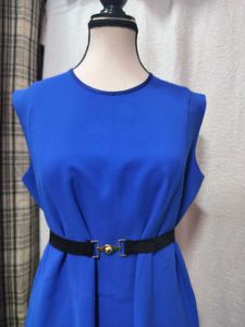 Chic Blue Sleeveless Dress