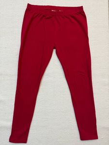 Westside Utsa Red Cotton Leggings