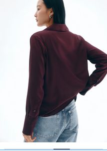 Burgundy Button-Down Shirt