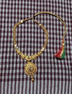 GOLDEN MANDIR NECKLACE.