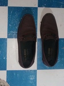 Brown PU Leather Lofers (Almost New)