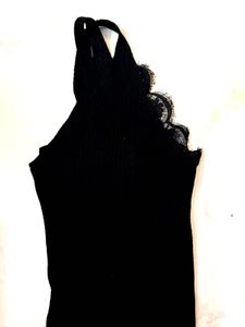 Ripped black Cami Top