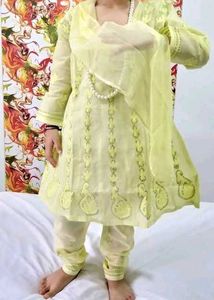 Chikankari Kurti For Kids 2 - 15 Years Old
