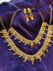 Gold Plated layered Jewellery Set